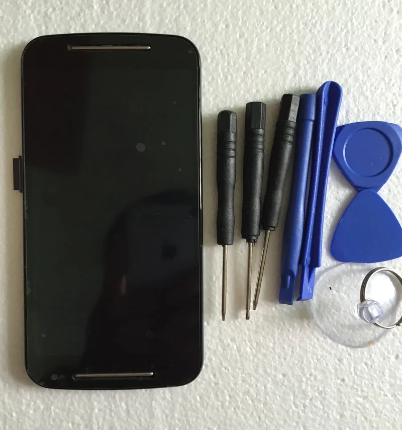 100% Оригинальный ЖК-дисплей для Motorola MOTO G2 XT1063 XT1068 XT1069 сенсорный экран дигитайзер в