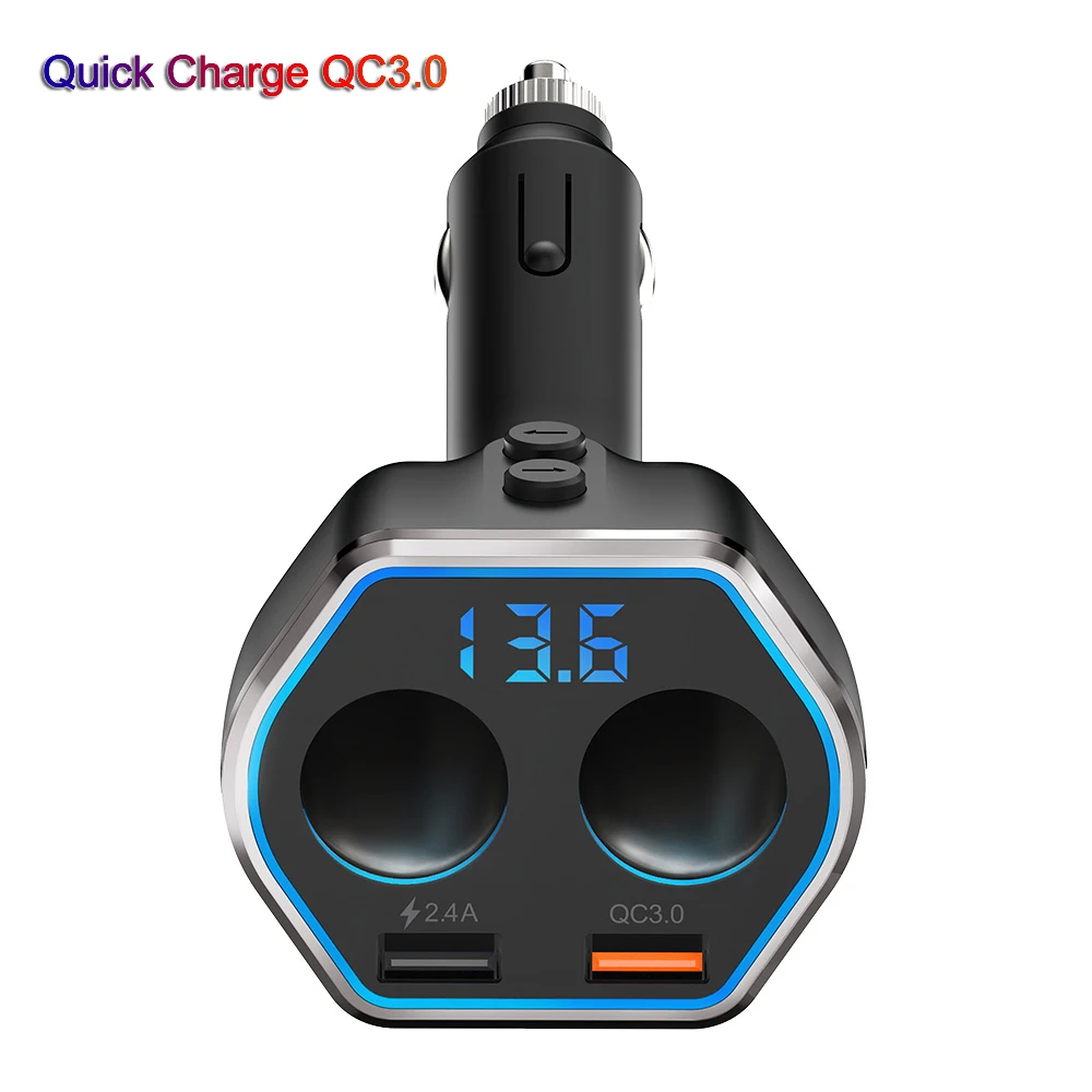 

Bluetooth USB Car Charger A21Q Quick Charge 3.0 Wireless Car Charging QC3.0 Cigarette Lighter Adapter