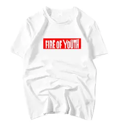 Kpop cnblue YongHwa же огонь молодежи с принтом модная футболка для sumemr Мужчины Женщины Свободные Круглая горловина футболка с короткими рукавами 5