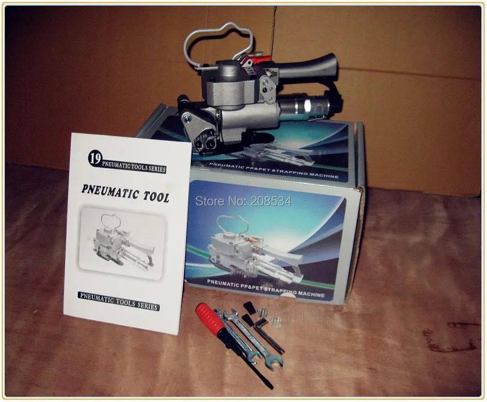 AQD-19  Pneumatic pneumatic plastic band strapping tools width13-19mm carton firction packing machine