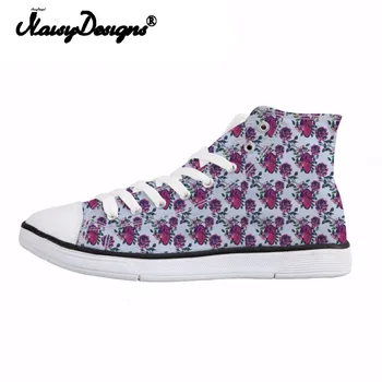 

NOISYDESIGNS 3D Anatomical Hearts Print Female Vulcanize Shoes Spring High Top Canvas Shoes for Girls Students Fashion Flat Shoe