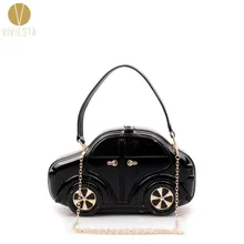 Женская сумка на плечо с объемным изображением автомобиля, новинка, милые, игривые, уникальные, модные, вечерние, эффектные, клатч, сумочка