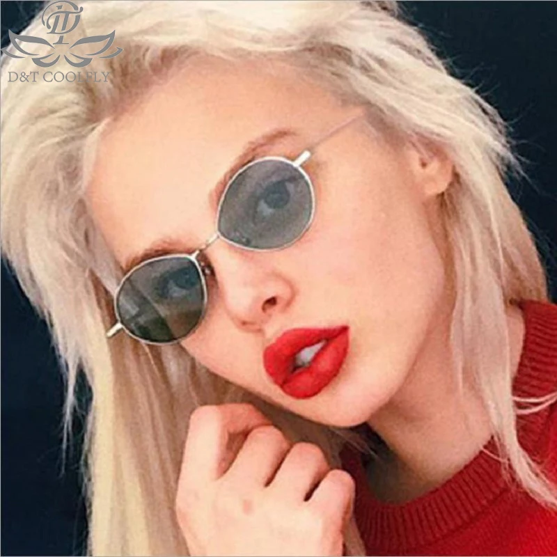 

2019 New Women Round Sunglasses Brand Desinger Tinted Color Vintage Sunglasses Fashion Water Drop Shaped Black Sun Glasses