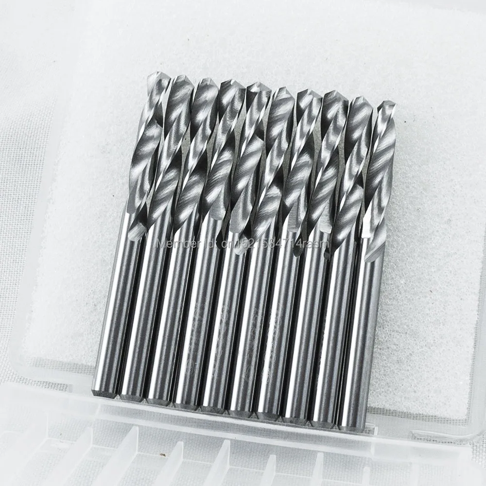 

KLOT 10pcs HRC50 Solid Carbide Twist Drill Bit 2.05 2.1 2.15 2.2 2.25 2.3 2.35 2.4 2.45 2.5 2.55 2.6 2.65 2.7 2.8 2.85 2.9 3mm