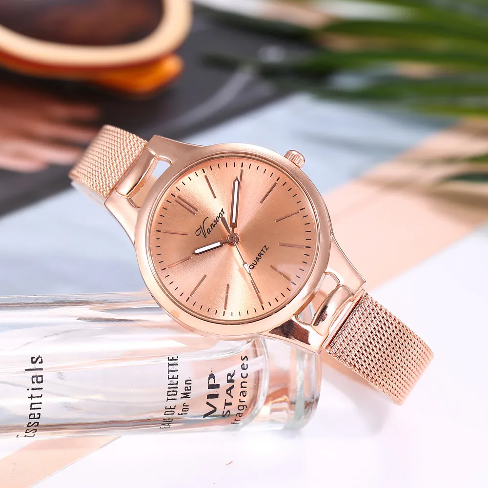 

Lady Watches Causal Quartz WristWatches Ladies Business Clock Stainless Steel Band Strap Simple Analog Wrist zegarki damskie
