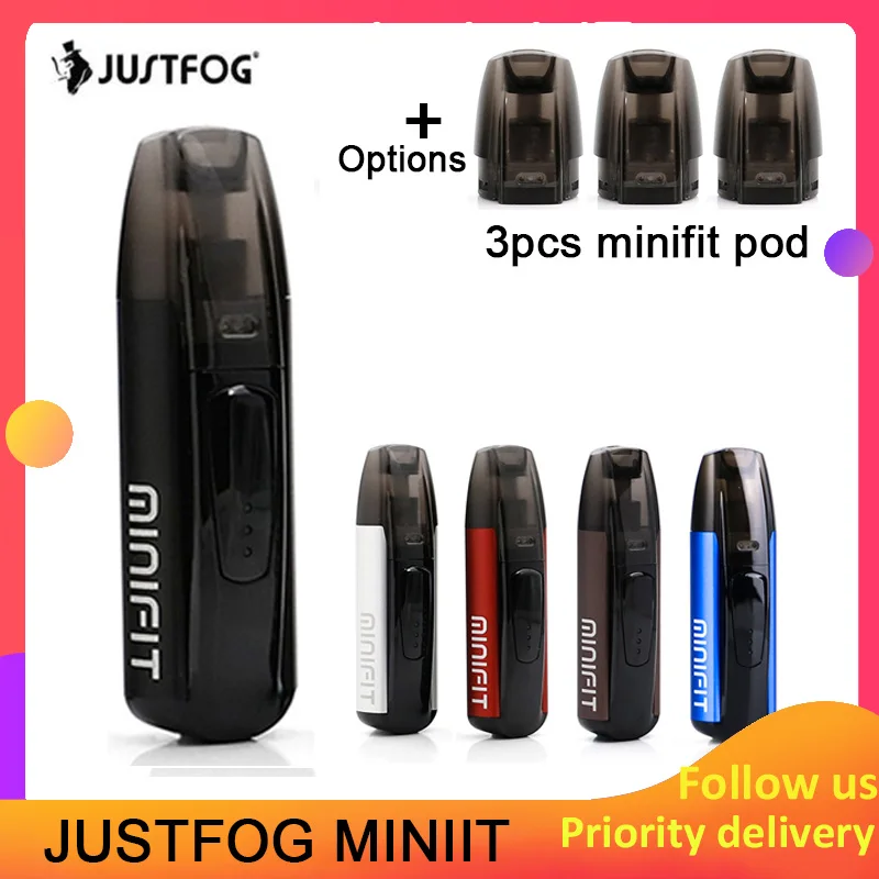 В наличии оригинальный набор justfog minifit 370mAh аккумулятор pod vape Kit as q16 с батареей MINIFIT