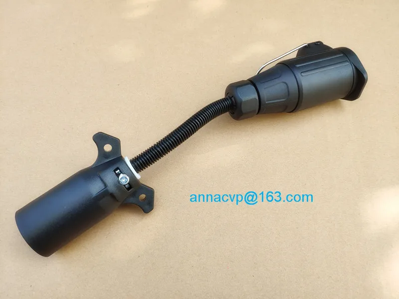 trailer adapter 13pin trailer socket to 7 pin RV blade plug connector (2)