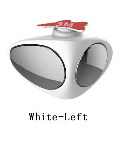 White-Left Yesplease Автомобильное зеркало заднего вида выпуклый широкоугольный зеркало переднее колесо Автомобильное Зеркало вращающееся регулируемое зеркало для слепых зон - Цвет: White-Left