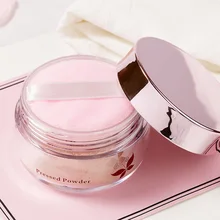 Горячая рассыпчатая пудра Отделка Макияж фиксирующая пудра гладкое масло-контроль осветляет кожу для женщин пудра макияж консилер
