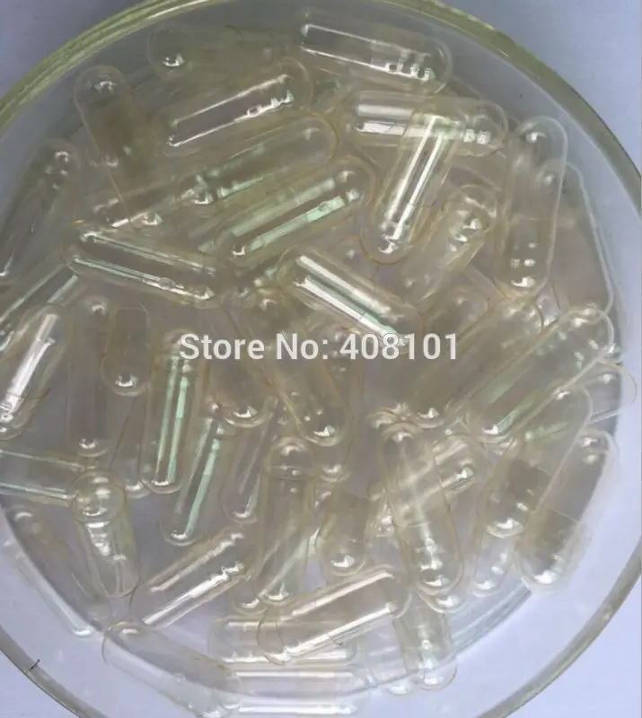 

Hot promotion 2,000pcs 00# Clear Transparent Hard Gelatin Empty Capsule size 00 ( Joined or seperated capsules availabled )