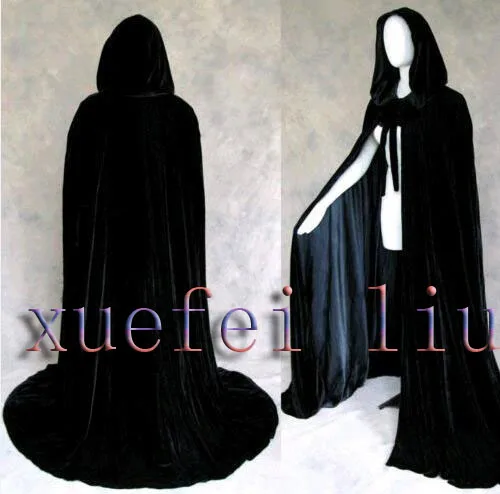 Multi Color Cosplay G tica Wicca Robe Traje De Halloween De Terciopelo 