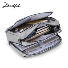 DEELFEL, Роскошный дизайнерский рюкзак, 15,6 дюймов, рюкзаки для ноутбука, Мужская школьная сумка для подростка, многофункциональный мужской рюкзак, анти вор