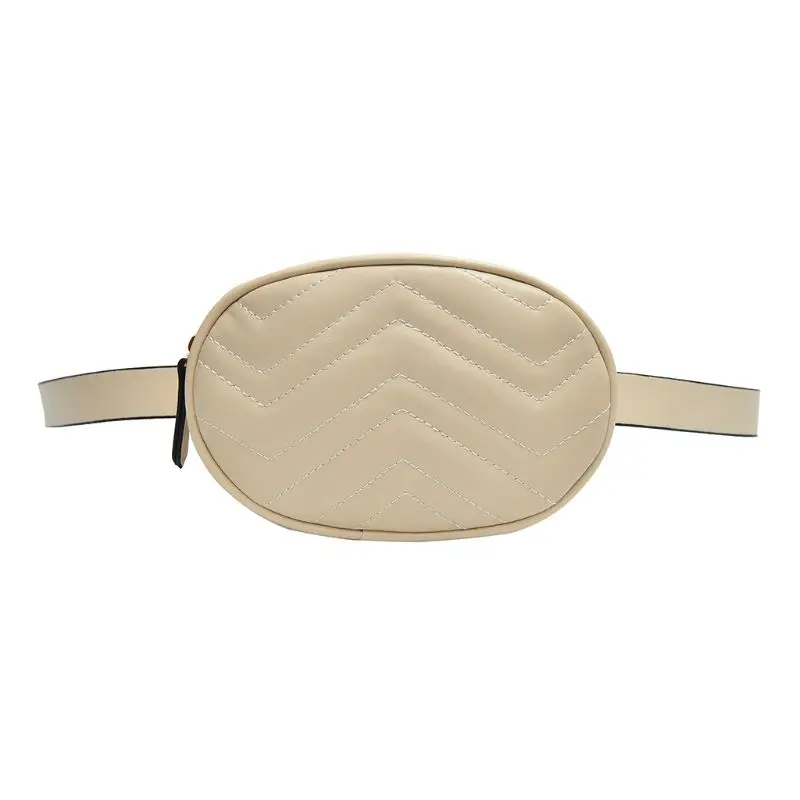 

Fashion Waist Fanny Pack Women PU Leather Belt Zipper Phone Pouch Bag Chest Tote Purse