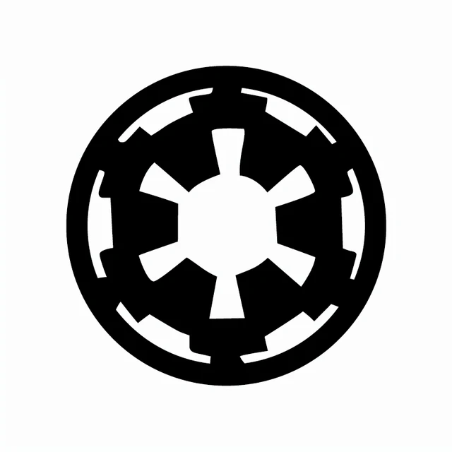 

2Pcs/Set Star Wars Elements Logo Wall Sticker Removable Car Laptop Vinyl Decals Imperial Rebel Alliance Logo Stickers AZ425