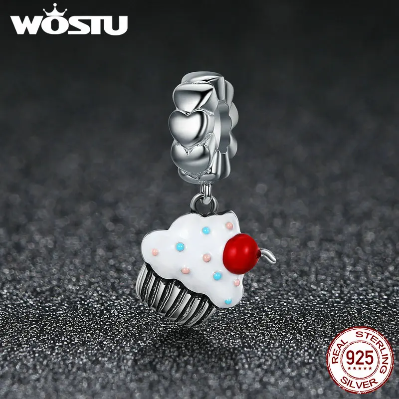 Шарм подвеска из серебра 925 пробы в виде кекса|bracelet diy|silver silver 925jewelry diy |