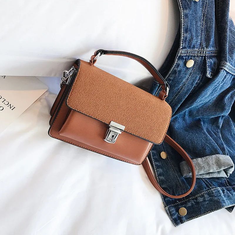 Высокое качество маленькие дамские сумки-мессенджеры кожаные сумки через плечо женские сумки через плечо для девушек Брендовые женские сумки - Цвет: Brown
