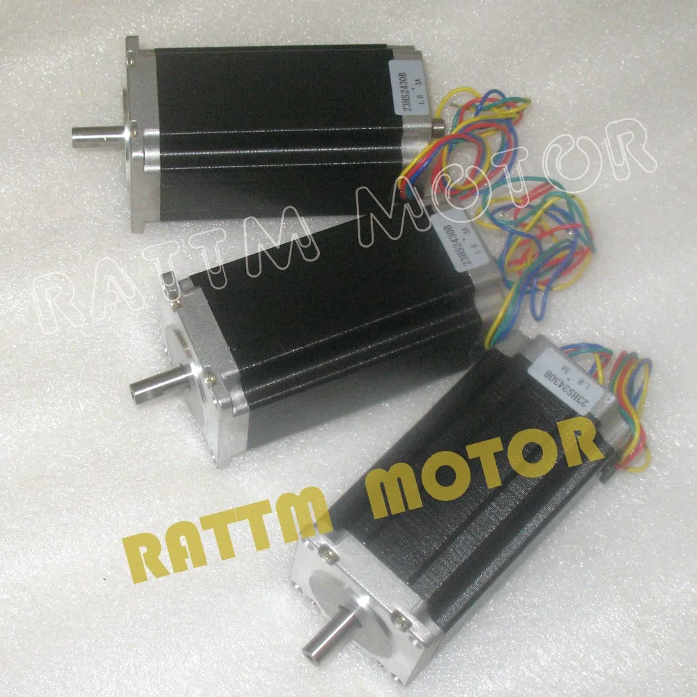 

DE Ship & Free Tax!!! 3 pcs NEMA23 425 Oz-in /112mm / 3A CNC (Dual shaft) stepper motor stepping motor
