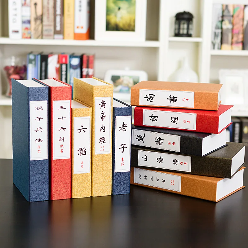 الزمن القديم! الكلاسيكية تحفة الدعائم الكتاب دراسة استوديو الصينية خزانة الحلي وهمية كتاب الصينية نمط الزخرفية نوع