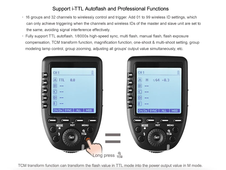 Godox i-ttl II 2,4G Беспроводная система X HSS с большим ЖК-дисплеем передатчик Xpro-N+ 3X XTR-16 приемник для Nikon/AD360II-N/SK400II