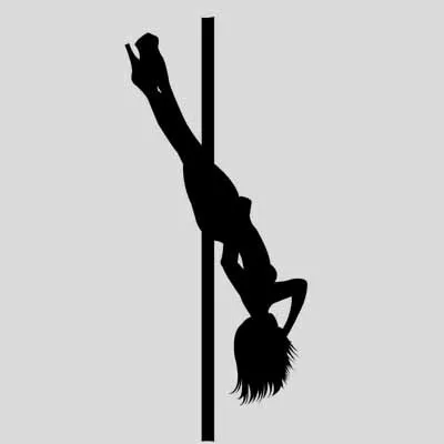 Pole happy beauty lady Sexy hot girl bikini tease Wall font b Sticker b font Home