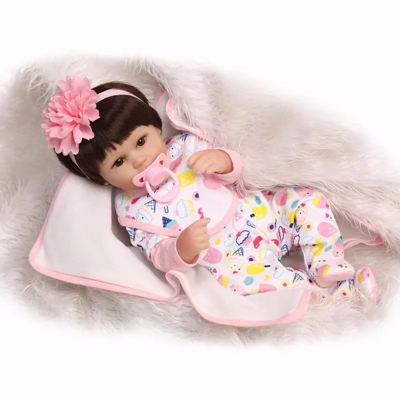 Npkcollection 22inch Newborn Baby Doll Lifelike Silicone Reborn Dolls For Kids Birthday Xmas Gift Bedtime Play House Toys More Discounts Surprises Toys & Hobbies