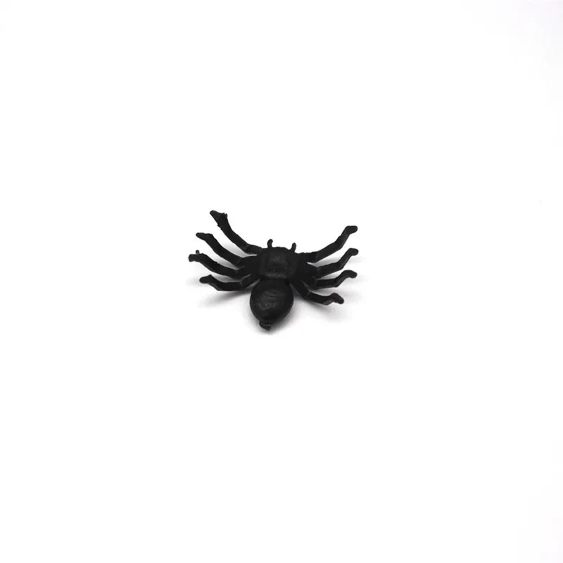 Cosplay&ware 50pcs Plastic Black Spider Trick Toy Halloween Haunted Prop Decorations Christmas Children’s Day -Cosplayware Store