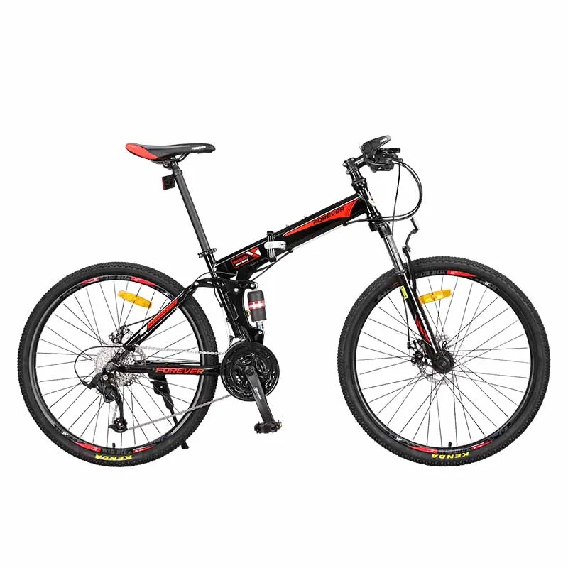 Best 26 Inches Foldable Bicycle Mountain Bike Adult Male 27 Speed Off-Road Double Shock Absorption Vehicle 1