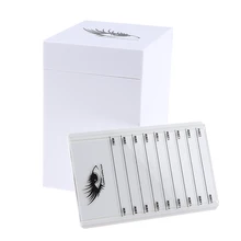5 шт. наращивание ресниц стенд доска Ложные ресницы дисплей поддон держатель с большой чехол для хранения