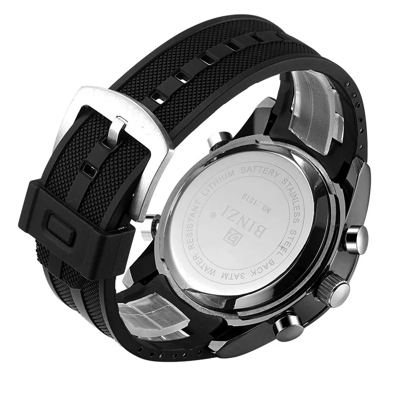 Horloges Mannen BINZI цифровые спортивные часы Роскошные мужские электронные военные для