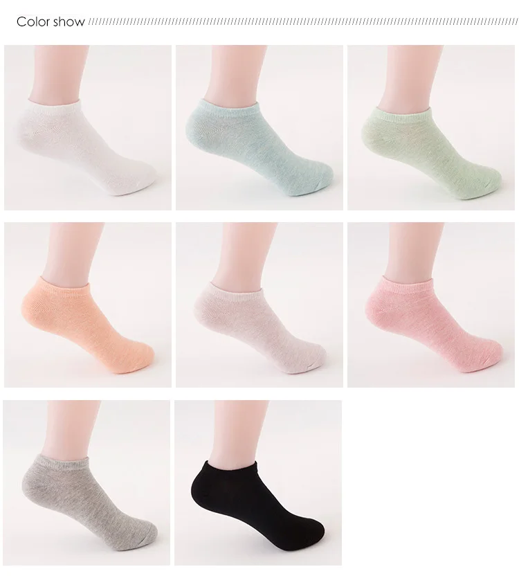 10 пар/партия, новые летние женские носки, повседневные милые однотонные хлопковые носки, яркие цвета, модные короткие женские носки