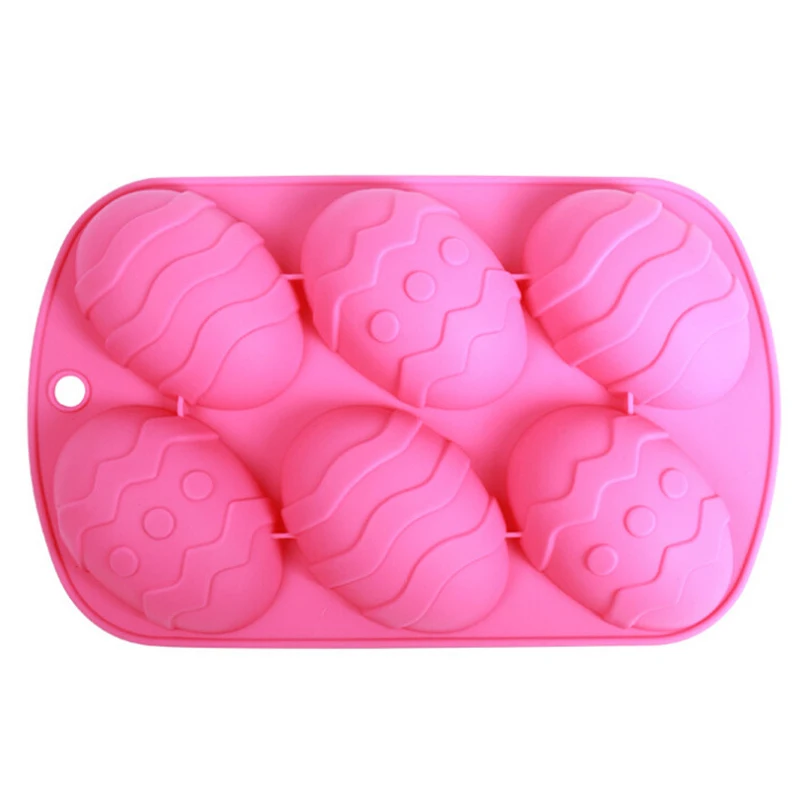 1PC BIG SIZE Easter Egg 6 units Silicone Mould Chocolate Cake Jelly