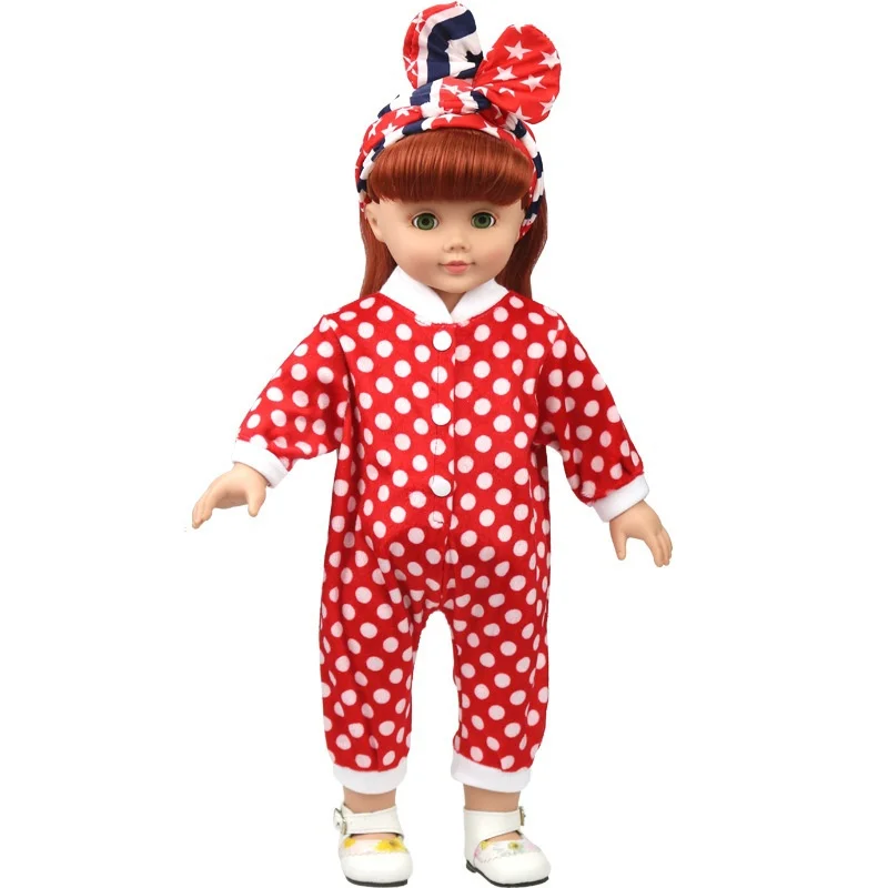 Girl Doll Clothes Cute Red Princess Party Dress Doll Clothes For 18