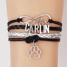 NCRHGL трендовые Бесконечная любовь браслеты CARLIN браслеты животное амулет лапа плетеные браслеты, ювелирные изделия для женщин мужчин Прямая