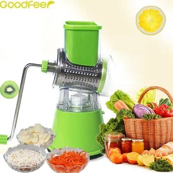

Goodfeer Rotating Vegetable Fruit Chopping Slicers Vegetable Fruit Shredders Easy Making Spiral Cutter Kitchen Cooking Tools