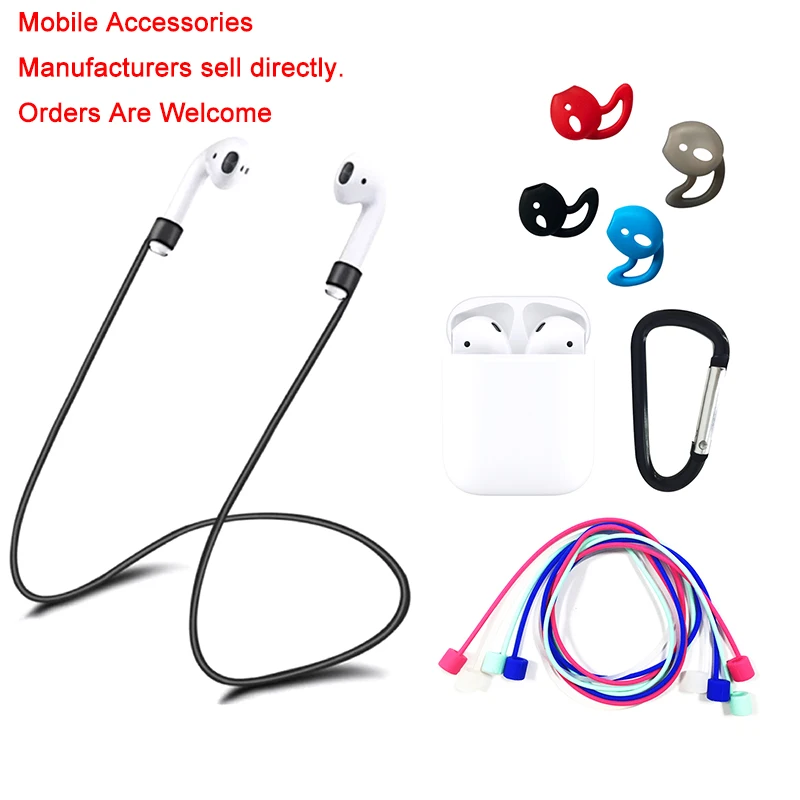 

2019 Four sets of mobile phone accessories TPU Silicone Bluetooth Wireless Earphone For AirPods Airpods Charging Box
