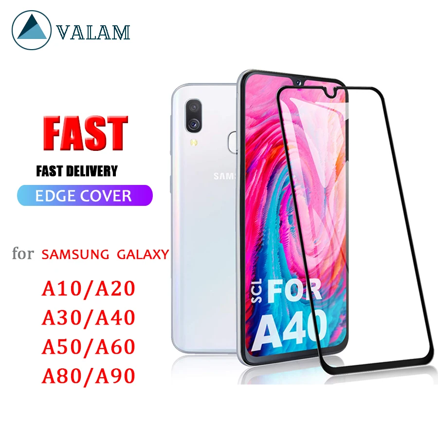 Tempered Glass Screen Protector For Samsung galaxy A40 A50 A10 A20 A70 A30 Protective glass Full Cover Galaxy A10 A40 A51 Glass afbeelding