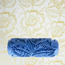 Hot Sale DIY 5″ 3D rubber decorative wall painting roller, wall pattern design roller,flower pattern,085Y,free shipping