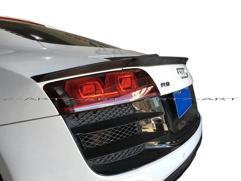 Original ZH R8S carbon fiber rear spoiler for Audi R8 2007 2015 full carbon fiber rear wing for