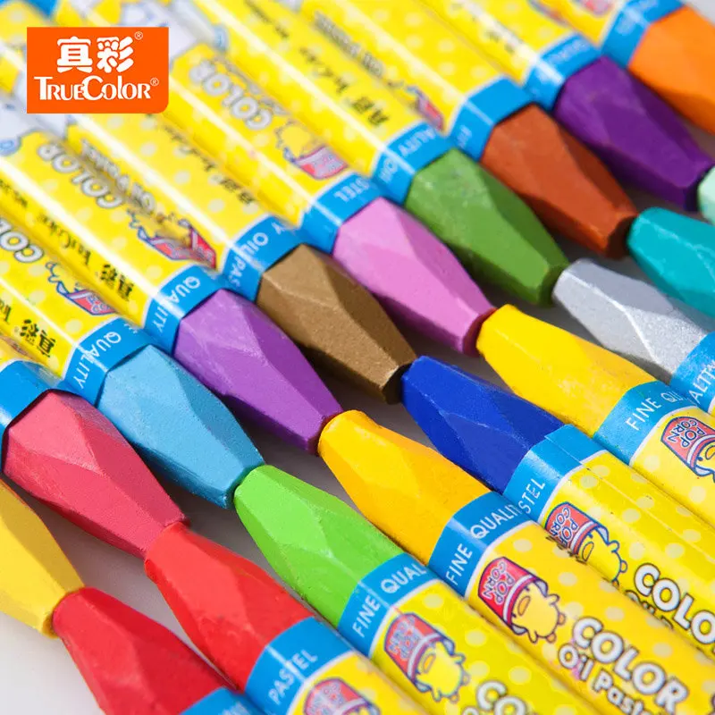 

TrueColor 2966A Cute Crayon Puzzle Crystal Color Stick Water-soluble Washable Painting Oil Stick Children Art Painting Supplies