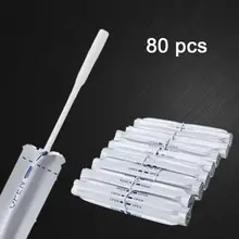 80Pcs/Box Wet Alcohol Cotton Swabs Double Head Cleaning Stick For IQOS 2.4 PLUS For IQOS 3.0 LIL/LTN/HEETS/GLO Heater