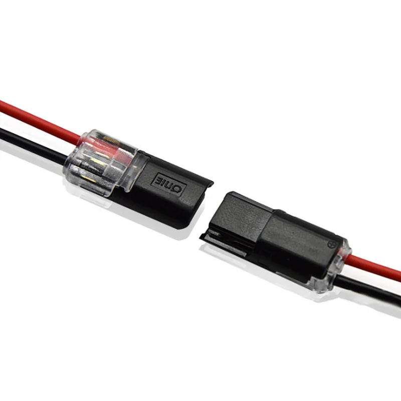 플러그 가능한 용수철 스카치 잠금 와이어 커넥터, 22-20AWG 와이어 퀵 스플라이스 커넥터, 케이블 크림프 터미널 블록, 2 핀, 10 개, 5 개