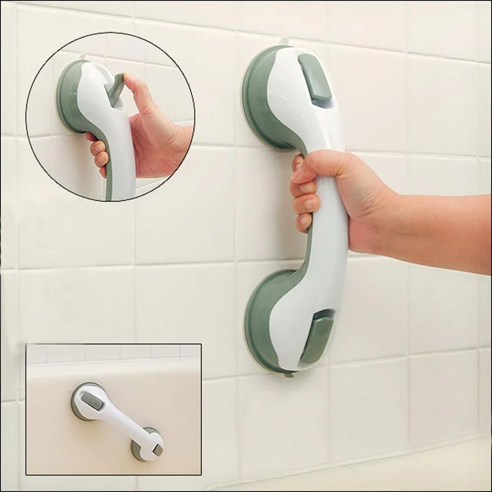 1pcs Bathroom Grab Bar Handle Shower Tub Safety Helping Vacuum Suction Cup Anti Slip Support Bathroom Accessory Set 1pcs Bathroom Grab Bar Handle Shower Tub Safety Helping Vacuum Suction Cup Anti Slip Support Bathroom Accessory Set
