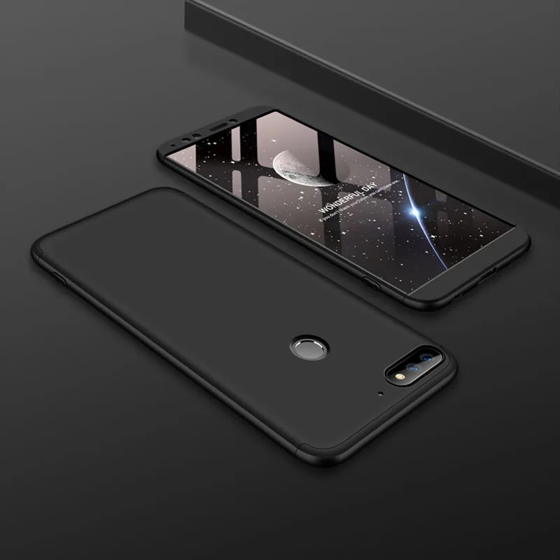 GKK 3 в 1 чехол для Huawei Y7 Prime 2018 5 99 ''чехол полноразмерный матовый телефона Fuda