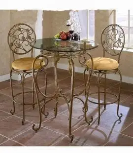 Continental Iron chairs / stools Wrought iron bar dinette lounge chair single Staff Chair |
