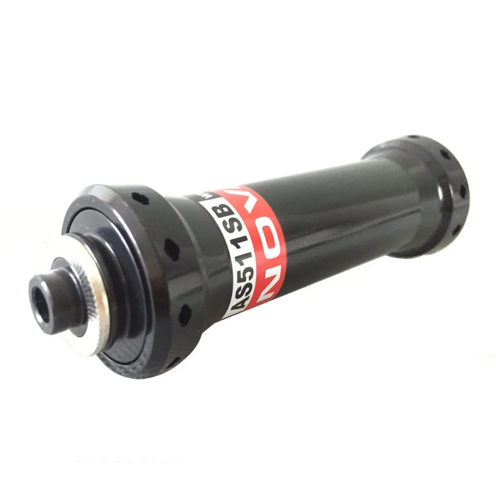 

Super Light Novatec AS511SB straight pull road bike bicycle hubs front 20 holes with Ti quick releases skewers black