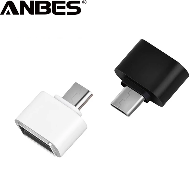 ANBES mi ni OTG USB кабель адаптер женские низкие Туфли на конвертер для планшетный ПК с