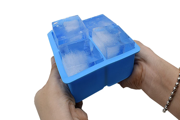 ULKNN 6 Сетка DIY большой Ёмкость форма кубика льда квадратный Форма Силиконовый поднос кубика льда Фруктового мороженого принадлежности для кухонного бара