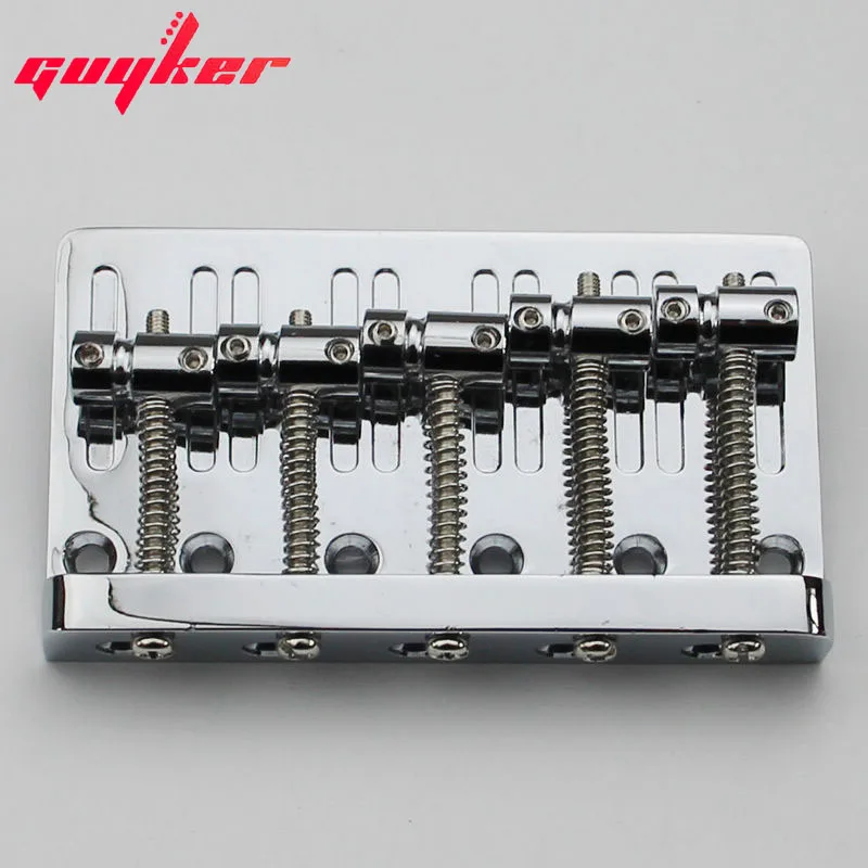 

5 string chrome bass bridge tailpiece 17mm spacing BB110