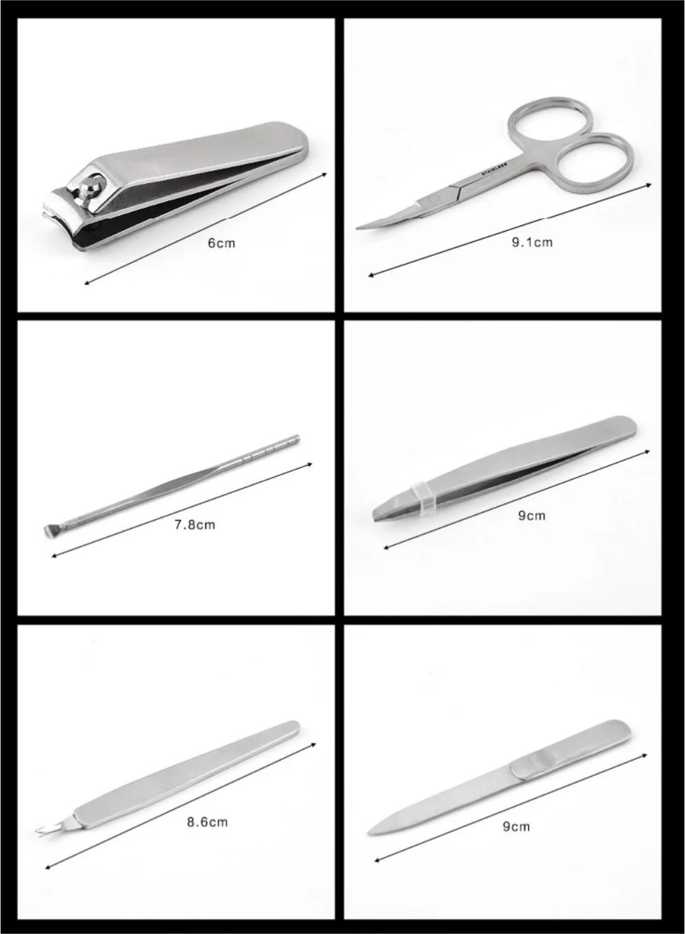 Маникюрные инструменты для ногтей 6 шт./компл. ногти для ног "францзуский маникюр" щипчики для ногтей Ножницы Ножи машинка для подрезки