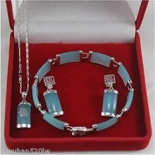 

Blue gem pendant necklace bracelet earrings sets Quartz Fine Bridal wide watch wings women queenLuxury Girls Wedding